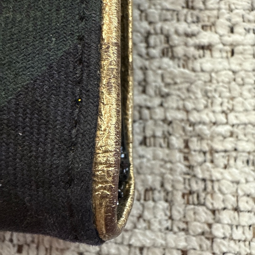 Dooney & Bourke Black and Green Plaid Wallet Tassel Zip - Picture 10 of 13